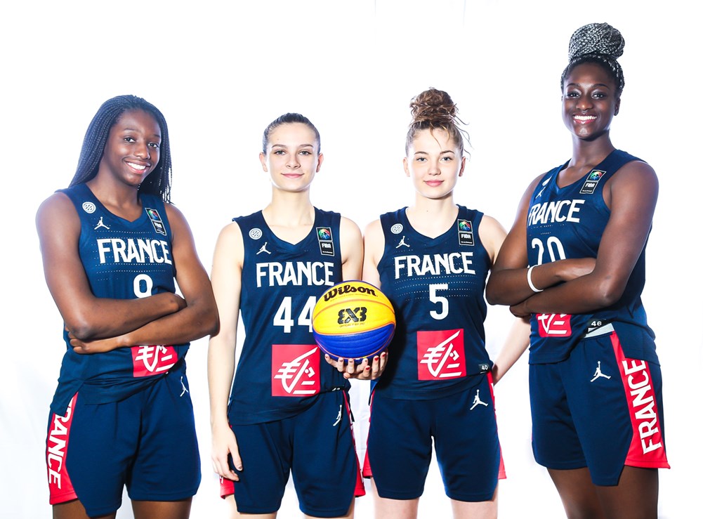 Equipe de France 3X3 féminine U18 Campagne 2019 FFBB