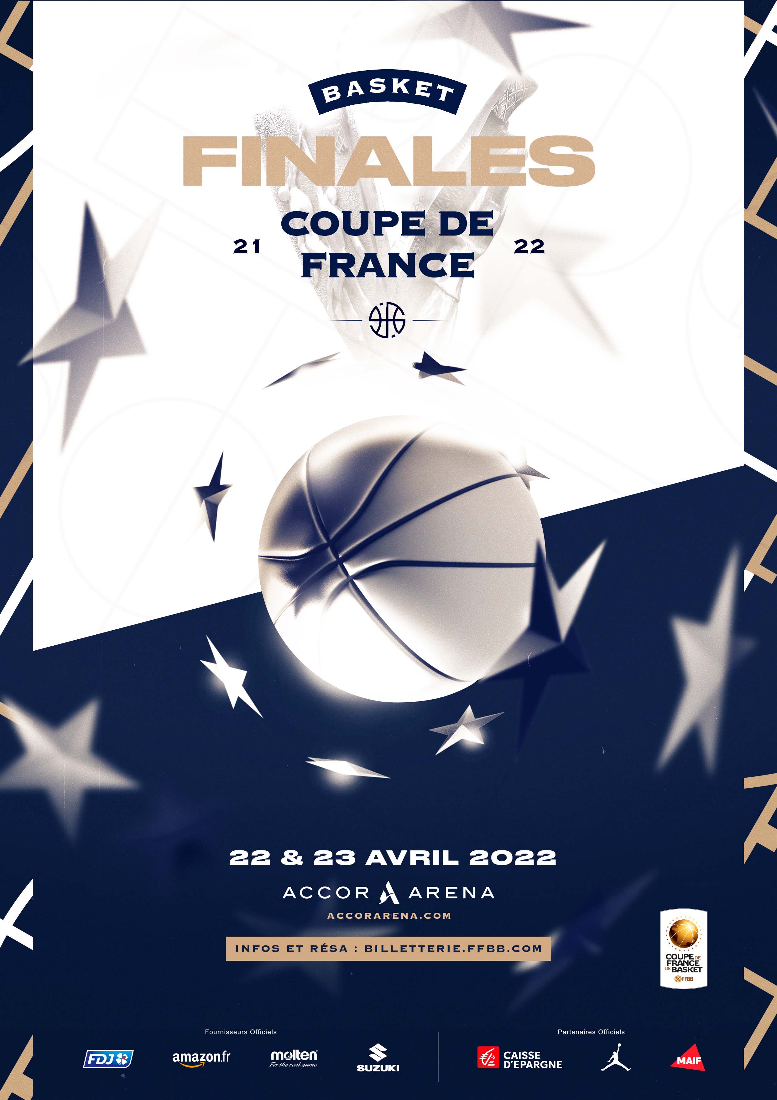 Affiche finales Coupe de France 2022 