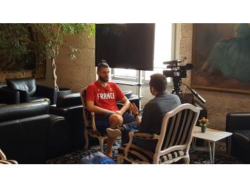 Antoine Diot en point presse Antoine Diot en interview