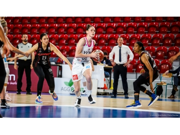 Sara Chevaugeon et Lyon défendront leur titre lors du Final 4 la semaine prochaine - Photo : Claire Porcher