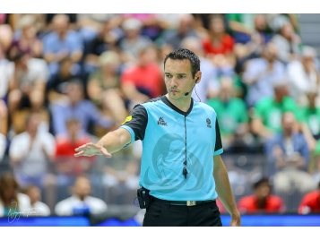 Guillaume Collin, à Blois vendredi dernier, portait la chemisette spéciale Play-offs 2022