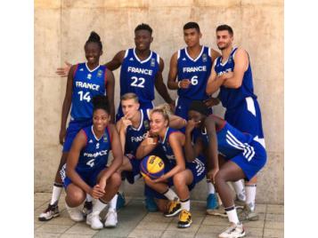 Les Equipes de France 3x3 U18 à Debrecen