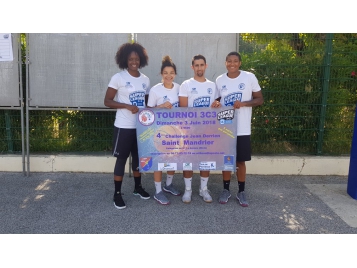 Kékelly Elenga, Sharon Bouvet et Alexandra Tchangoué ont remporté le tournoi de Saint Mandier