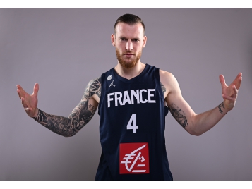 Antoine Eïto lors du Media Day Équipe de France 3x3 - Photo : Bellenger/IS/FFBB