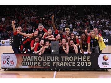 US Orthez vainqueur du Trophée féminin 2019 - Bellenger/IS/FFBB