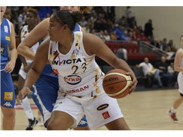 Kaleena Lewis a marqué 15 points contre Nice - Bellenger-Lecocq/IS/FFBB