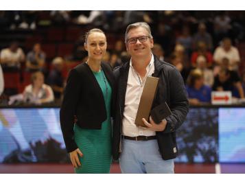 Hubert Gouriou honoré à l'occasion de l'Open LFB - Photo : Cédric Lecoq
