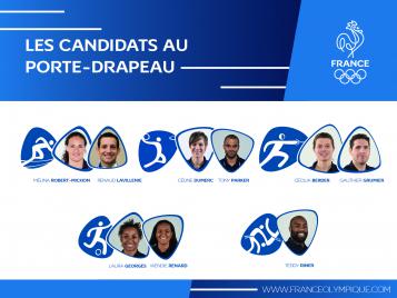 Les 9 derniers candidats au porte-drapeau des JO 2016 Les 9 derniers candidats au porte-drapeau