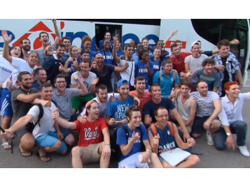 Supporters EDF féminine en Roumanie