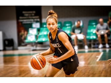 India Farcy lors du Championnat d'Europe U16 en 2018 - Photo : FIBA