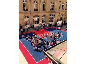 Opération basket à la Mairie du neuf Opération basket à la mairie du neuf