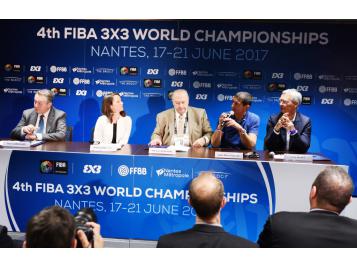 Conférence de presse d'annonce de l'organisation du Mondial 3X3 2017 - Photo : Bellenger/IS/FFBB Conférence de presse d'annonce de l'organisation du Mondial 3X3 2017