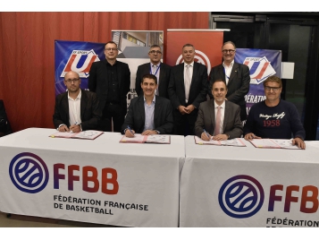 Signature de la convention "CUB" entre la FFBB et l'Université de Rouen