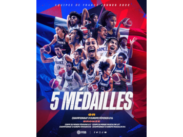 Les Equipes de France de jeunes 5x5 avaient remporté 5 médailles l'été dernier