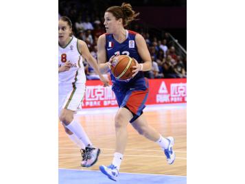 Gaëlle Skrela lors de l'EuroBasket féminin 2013 - Bellenger/IS/FFBB