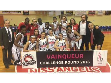 Nice a remporté le Challenge Round 2016 en battant Basket Landes - Photo : Antoine Marchand/LFB