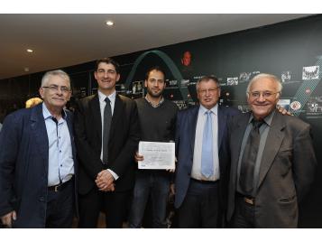 Remise du Prix de la Rue de Trévise à son premier lauréat, Thibault Roy, en 2011