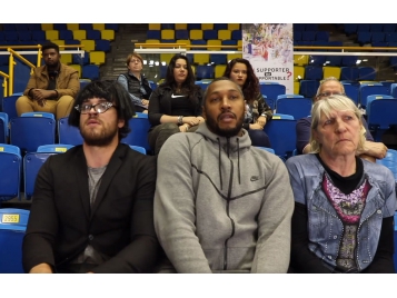 Ivan Bédé, Boris Diaw et Elisabeth Riffiod