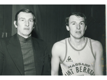 Jean et son frère Pierre GALLE ensemble à Berck dans les années 70
