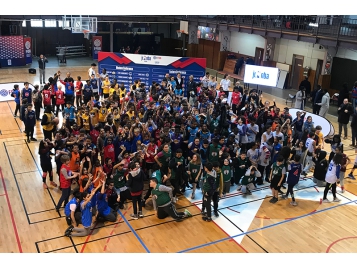 Les participants à la ligue Jr. NBA FFBB UNSS