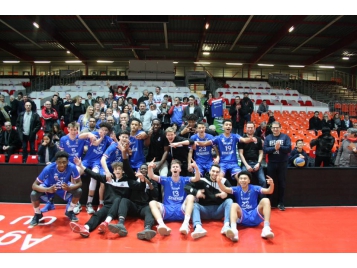 L'Hermine de Nantes lors de sa qualification pour la finale à Cholet