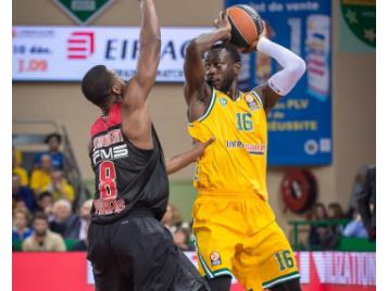Nobel Boungou-Colo irrésistible hier soir face à Valence - Photo : Euroleague Nobel Boungou-Colo