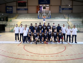 L'équipe de France U17 masculins lors de son stage à Voiron