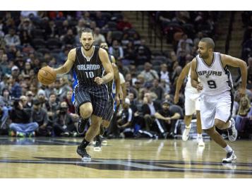Evan Fournier a été cette nuit le leader offensif du Magic d'Orlando - Photo : PresseSports Evan Fournier - Orlando Magic