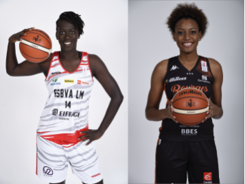 Aby Gaye et Diandra Tchatchouang - Bellenger/IS/FFBB