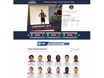 Le site internet Team France Basket