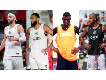 Le Team Paris : Angelo Tsagarakis, Rémi Dibo, Hervé Touré, Raphaël Wilson