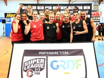Les quatre équipes qualifiées pour l'Open de France - Photo : Tony Voisin/FFBB
