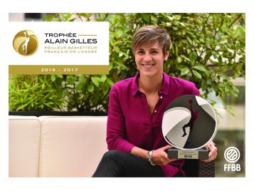 Céline Dumerc remporte le Trophée Alain Gilles 2017 - Photo : Bellenger/IS/FFBB