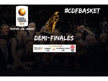 1ère demi-finale Bourges / Villeneuve d'Ascq à 20h00 vendredi.