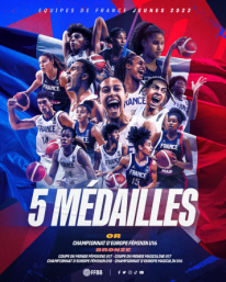 Les Equipes de France de jeunes 5x5 avaient remporté 5 médailles l'été dernier