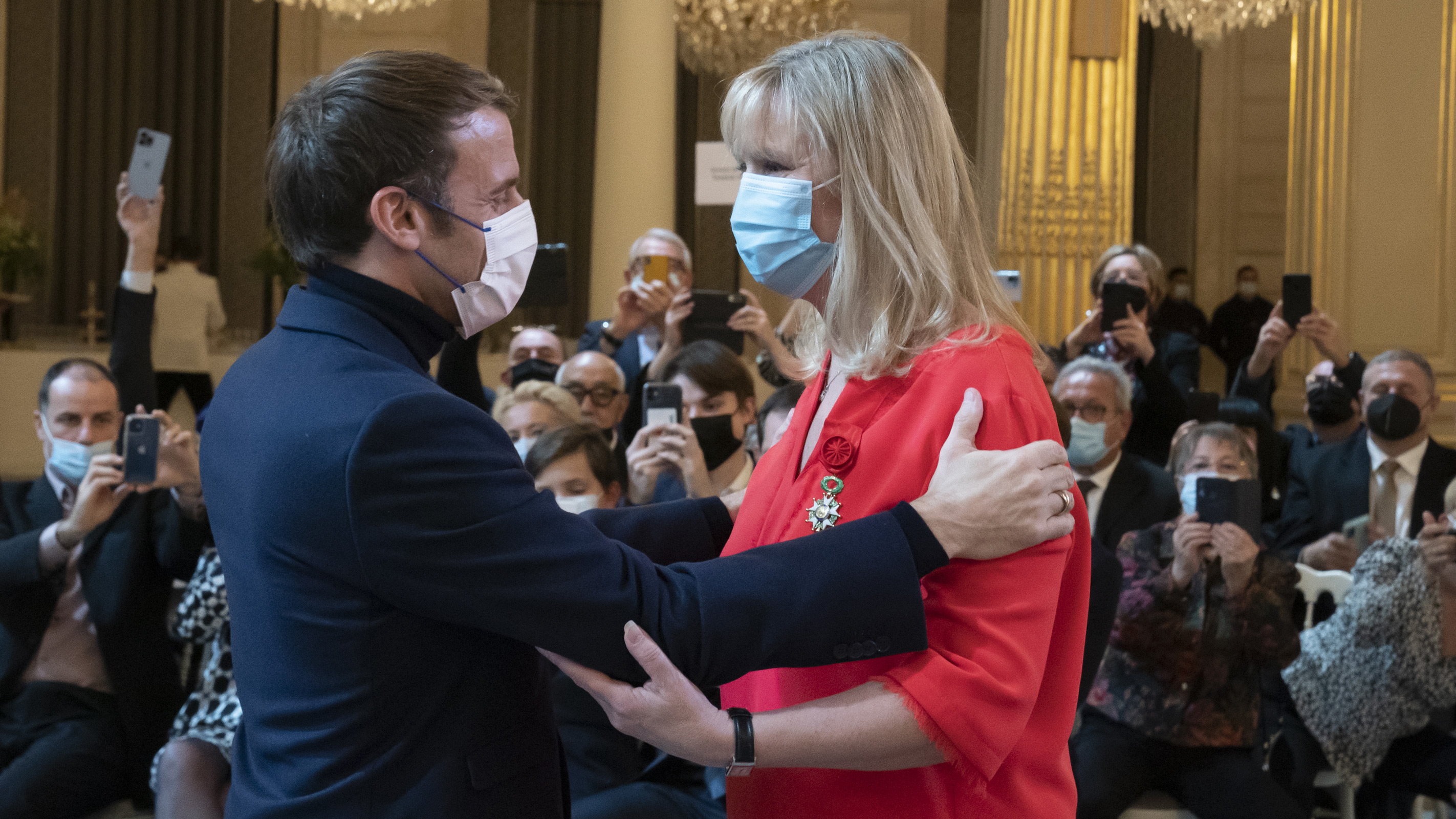 Yannick Souvré honorée à l'Élysée FFBB