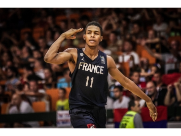 Juhann Begarin et les U18 ambitieux pour cet Euro - Photo : FIBA