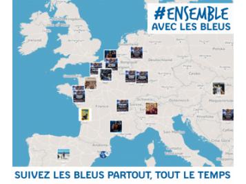 Carte Ensemble avec les Bleus