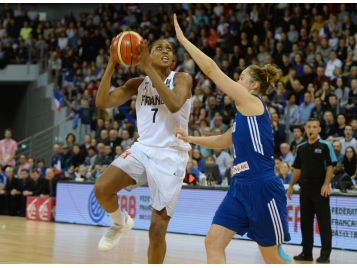 Sandrine Gruda et ses partenaires ont largement dominé la Finlande - Photo : Loic Lhuiller