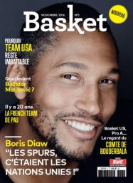 Boris Diaw en couverture du numéro 2 de Basket Le Mag