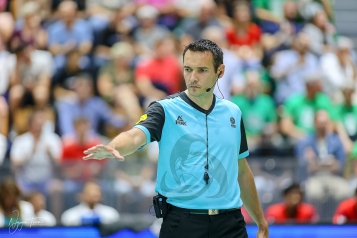 Guillaume Collin, à Blois vendredi dernier, portait la chemisette spéciale Play-offs 2022