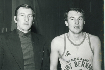 Jean et son frère Pierre GALLE ensemble à Berck dans les années 70